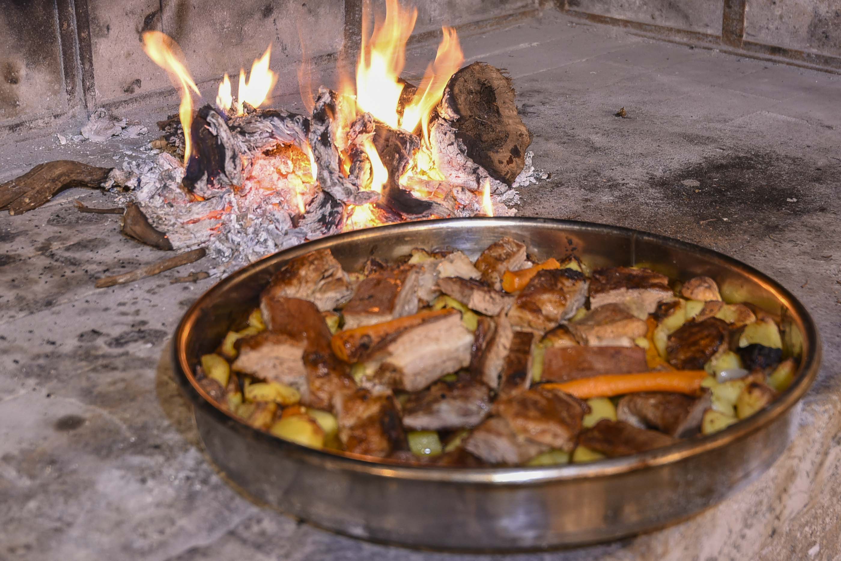 Seaside restaurant table